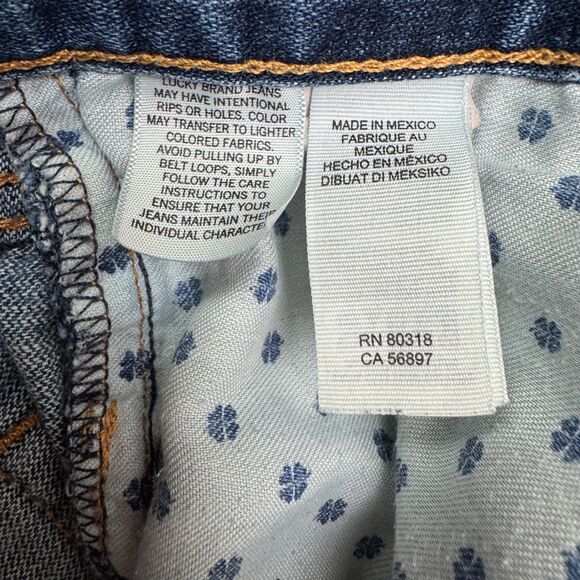 Lucky Brand 221 Original Straight Leg Denim Jeans Mens 36R Blue Dark Wash Cotton - Picture 8 of 16